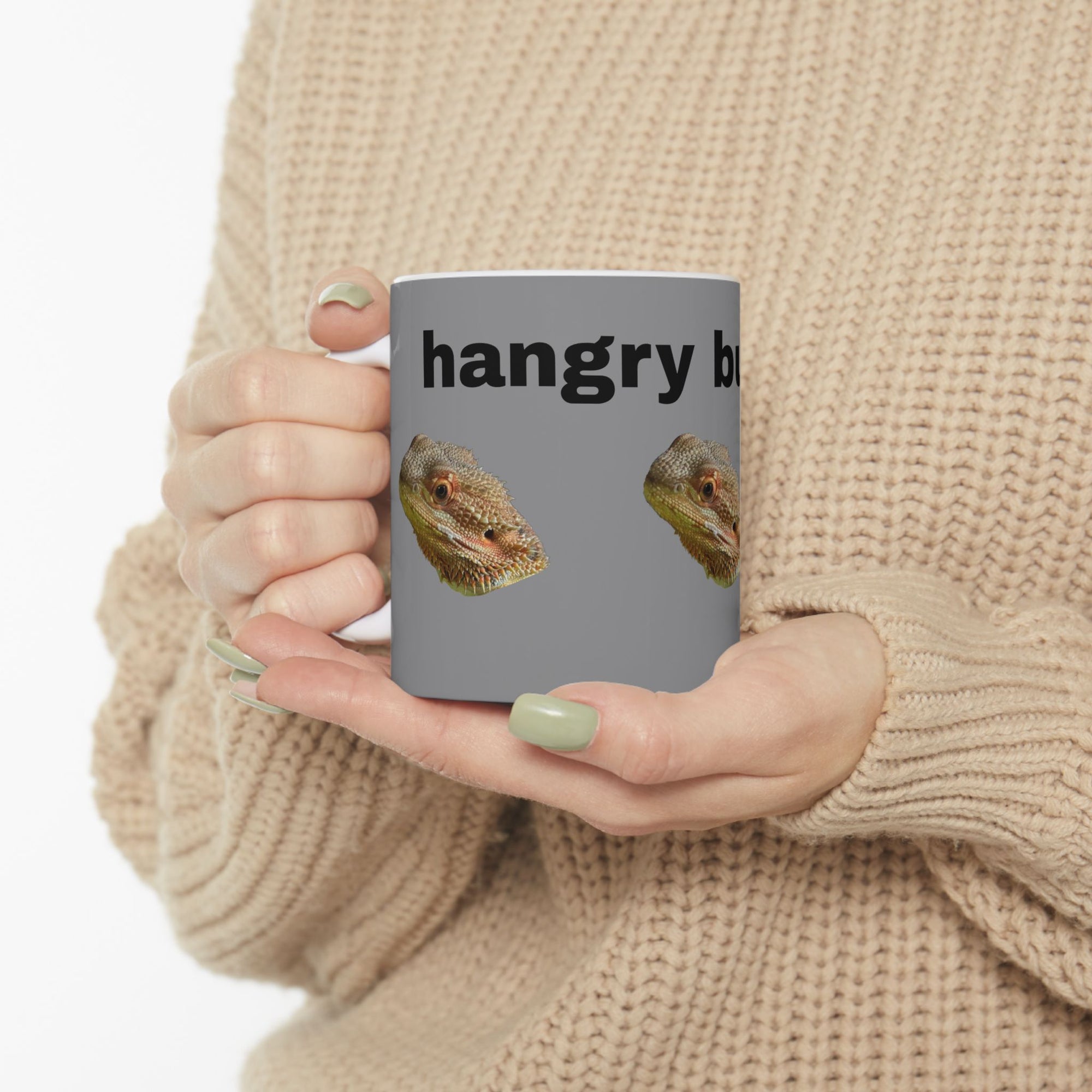 Bearded Dragon Ceramic Mug | Unique Gift for Reptile Lovers, Fun Coffee Tea Cup, Animal Lover's Mug, Bearded Dragon Decor