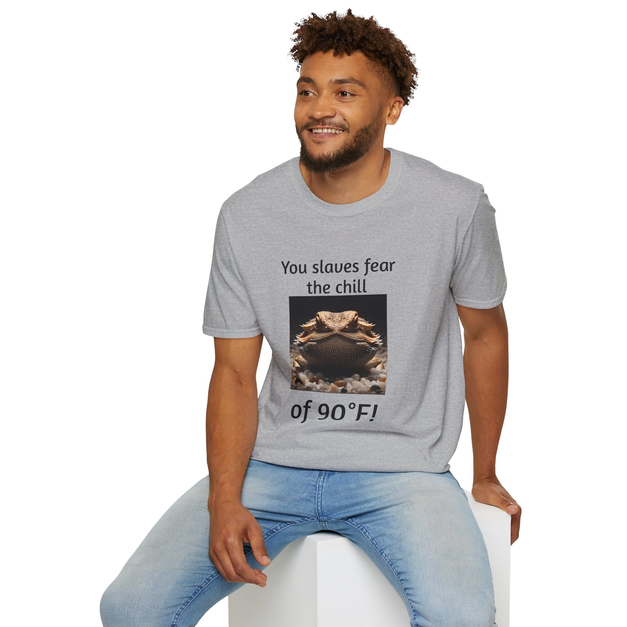 Funny Bearded Dragon Unisex T-Shirt, Humor Apparel, Animal Lover Gift, Casual Wear, Summer Tee, Meme Shirt