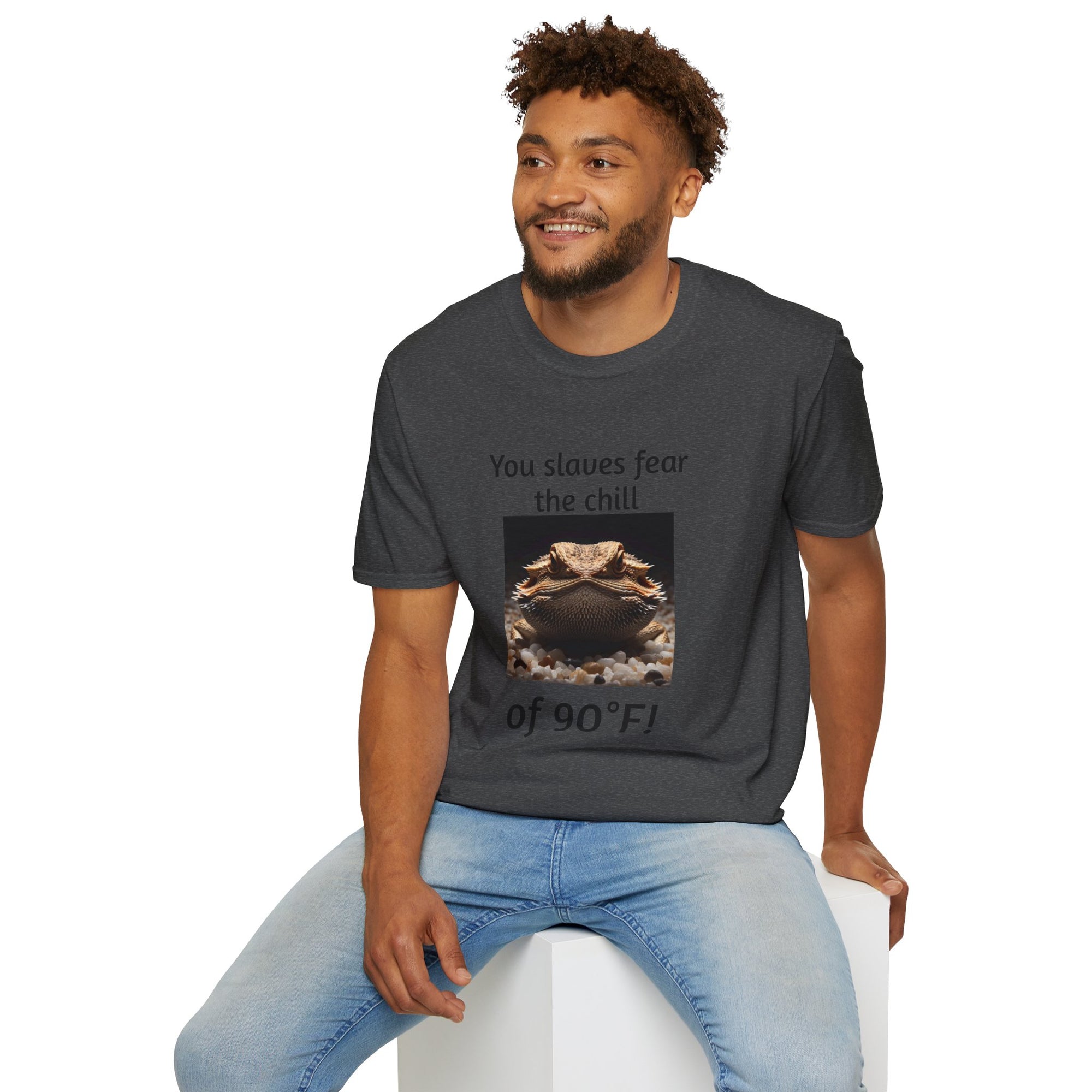 Funny Bearded Dragon Unisex T-Shirt, Humor Apparel, Animal Lover Gift, Casual Wear, Summer Tee, Meme Shirt