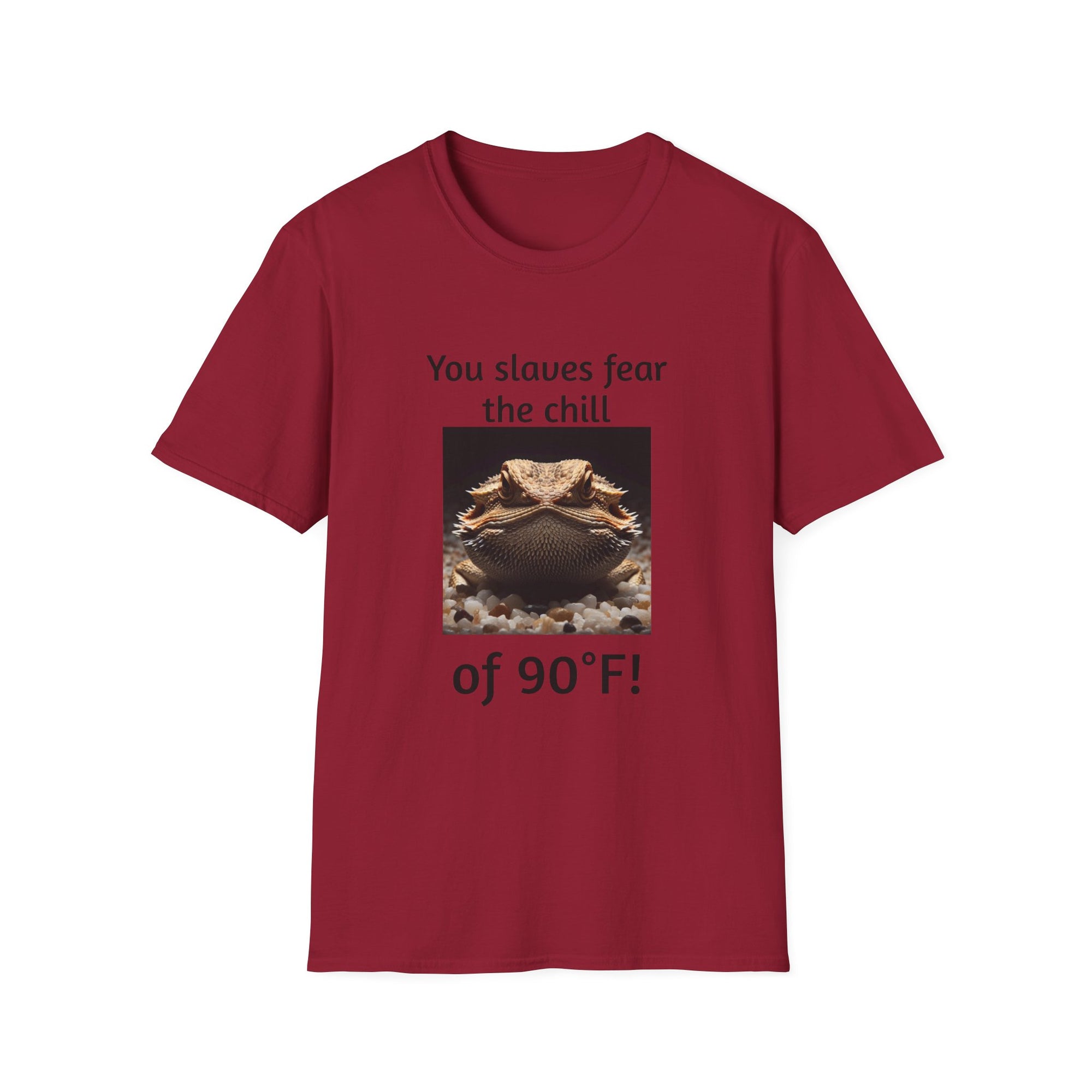 Funny Bearded Dragon Unisex T-Shirt, Humor Apparel, Animal Lover Gift, Casual Wear, Summer Tee, Meme Shirt