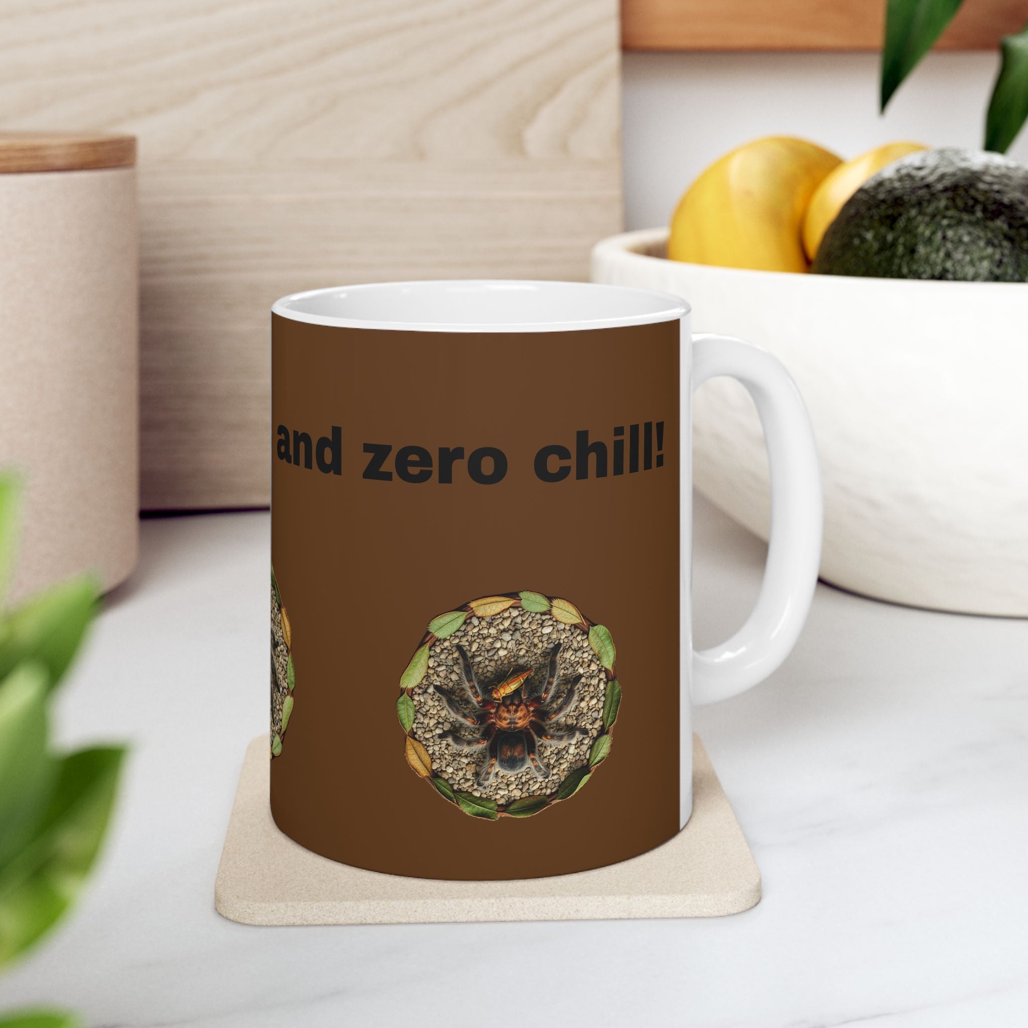 Tarantula 11oz or 15oz Ceramic Mug, Perfect Gift for Nature Lovers, Fun Coffee Mug, Insect Enthusiast, Home Décor, Nature-Themed Kitchenware