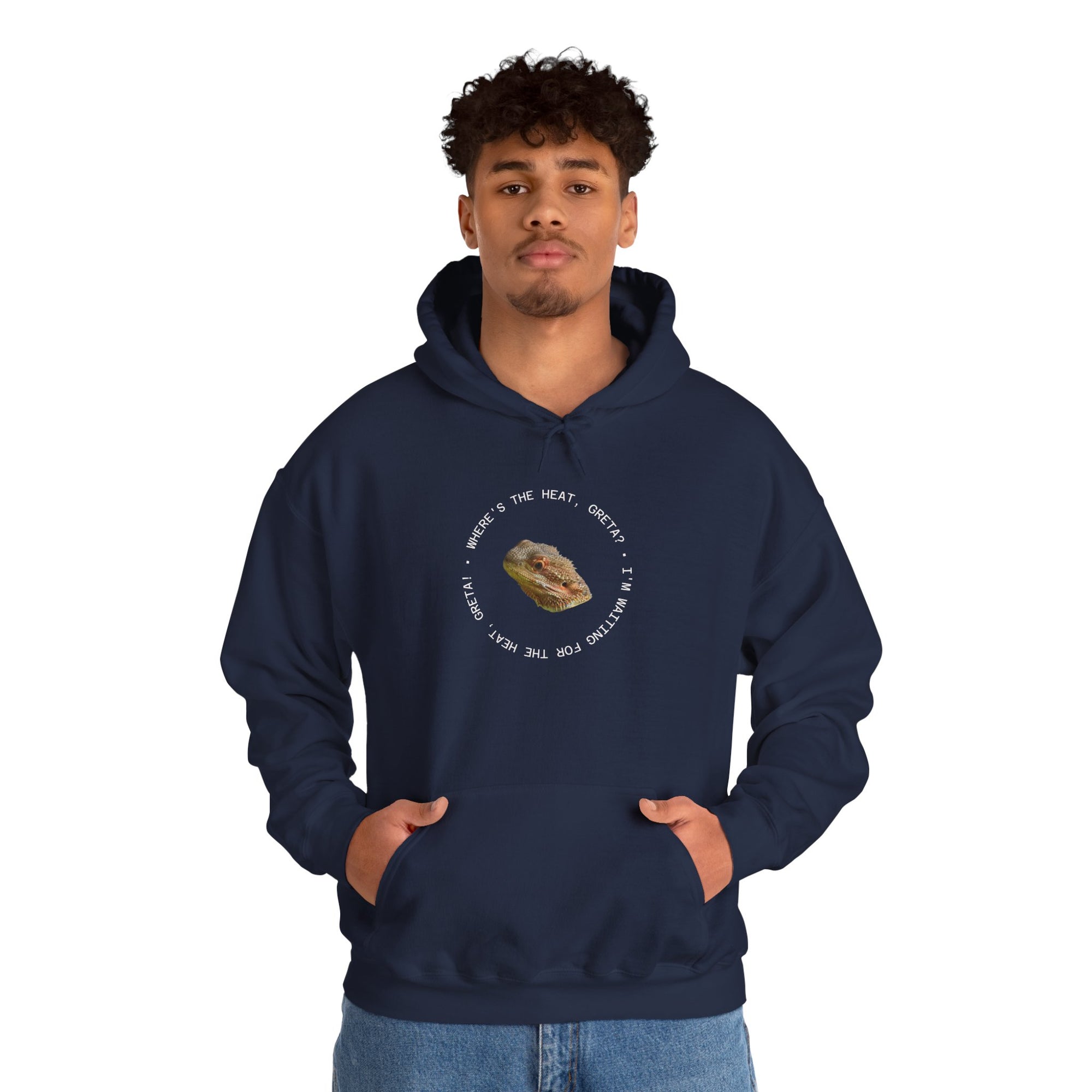 Bearded Dragon Funny, Cozy Motivational Sweatshirt for Everyday Comfort, Unisex Hoodie, Inspirational Gift for Friends, Relaxed Fit, Perfect for Holidays