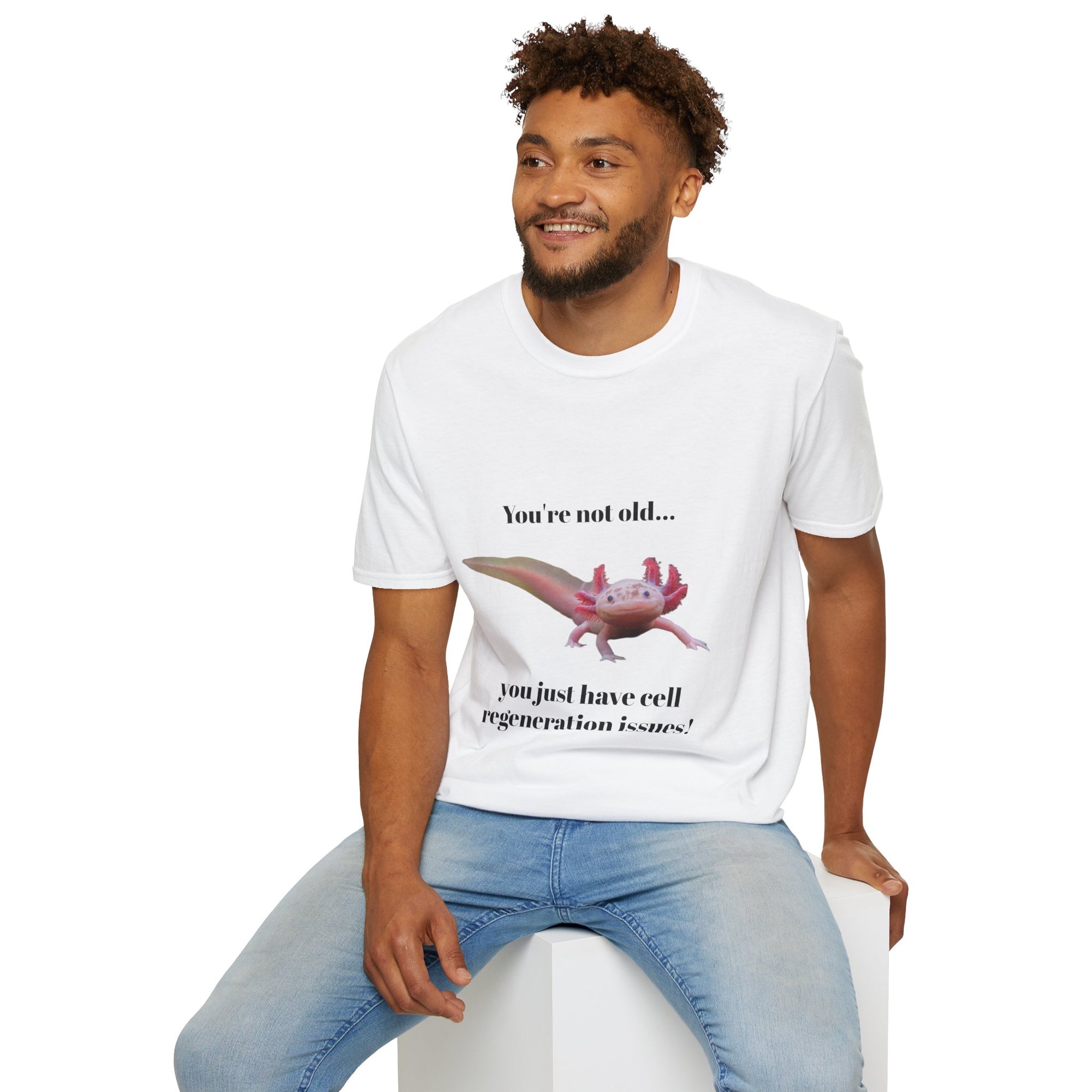Axolotl Funny Unisex Softstyle T-Shirt